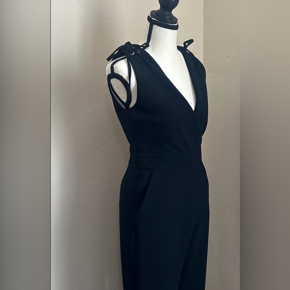 Maje Sleeveless Elegant Black Jumpsuit. - Picture 6 of 14
